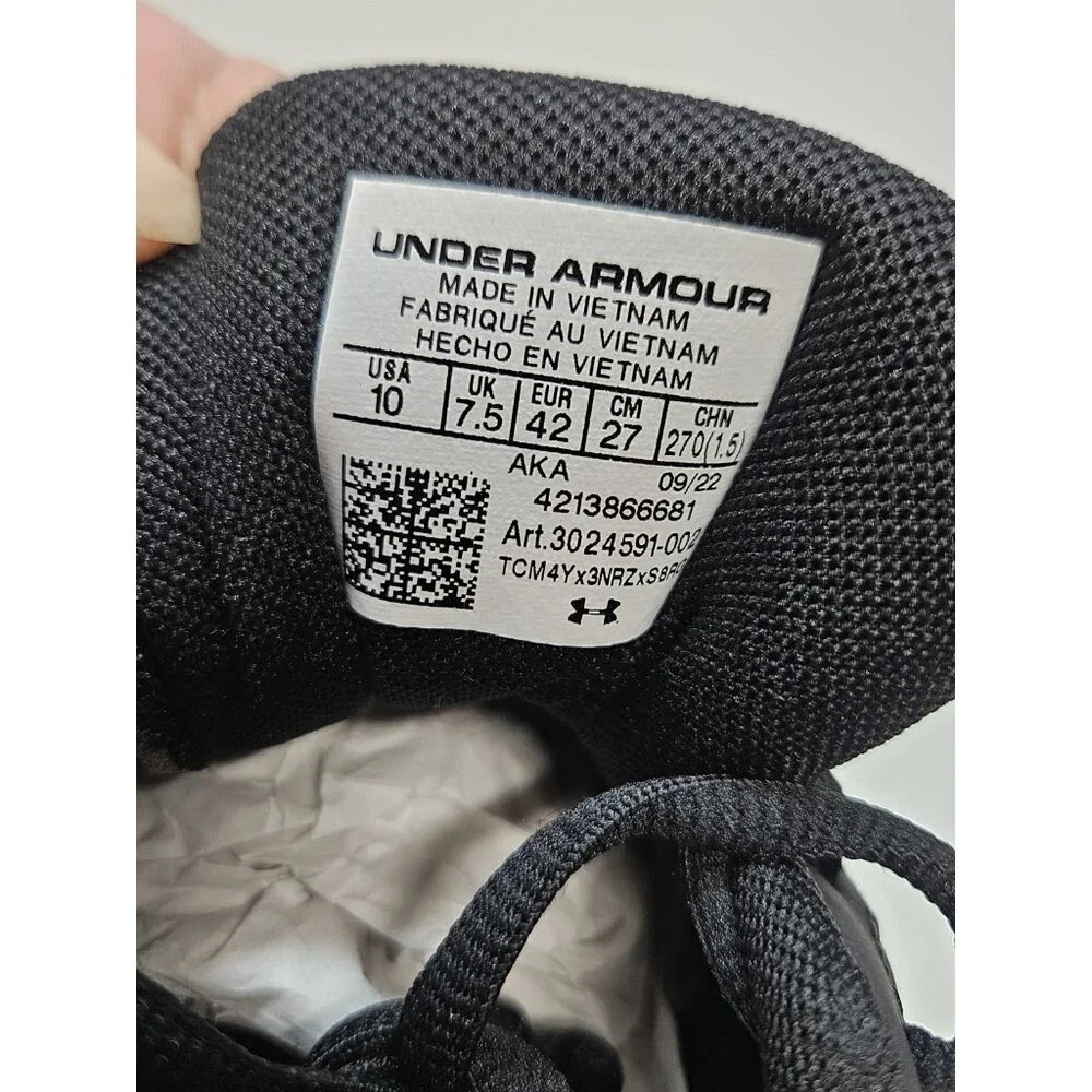 Under Armour Women's UA‎ Charged Assert 9 Running Shoes Black Size 10